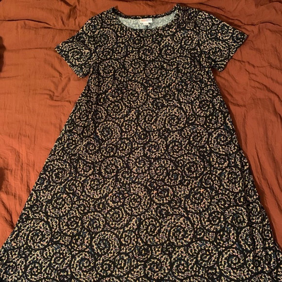Lularoe XXS Carly dress, multicolor swirl pattern - Picture 6 of 8